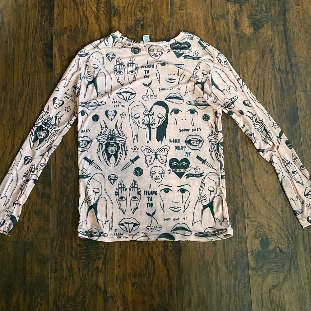 Patrick church tattoo print shirt